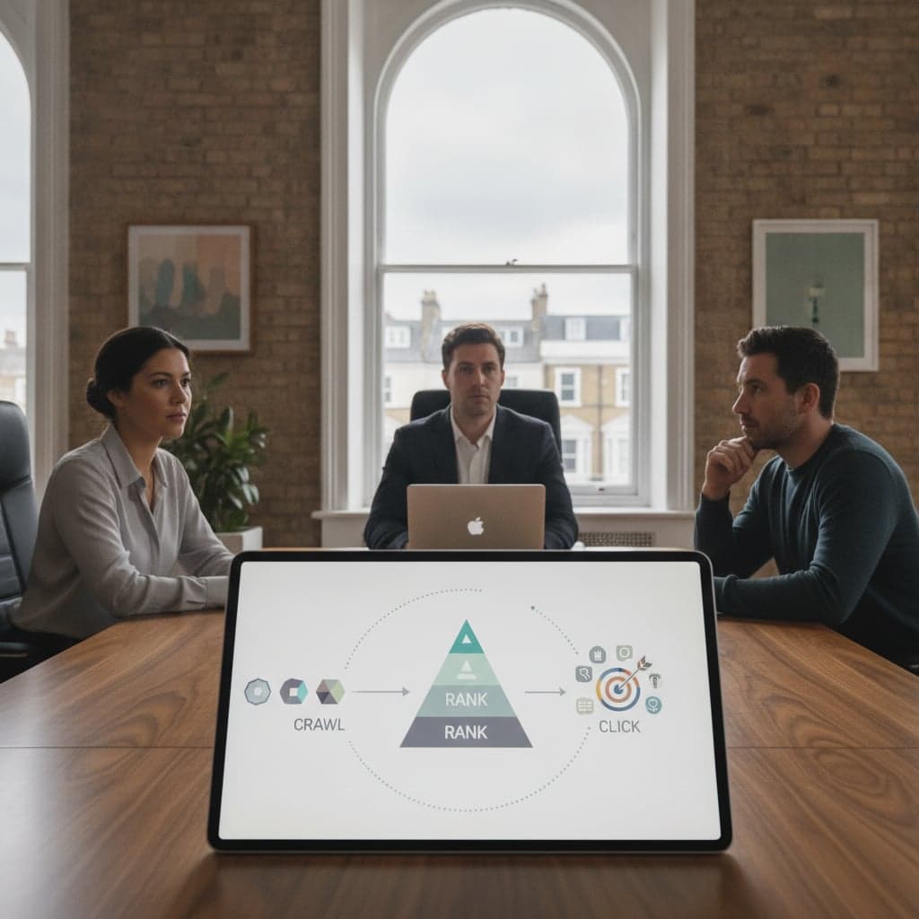 Featured image for industry insight for Gravitonic: SEO Managed Intelligence: Fixed Opex & Director Freedom — The traditional crawl-rank-click SEO model creates operational noise and unpredictable…